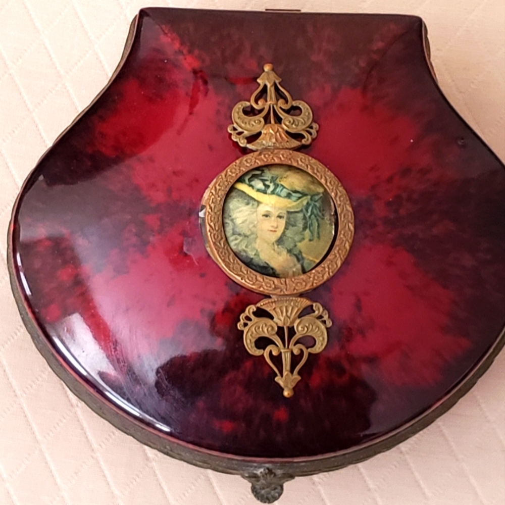 Antique PM Sevres Large Trinket Box  VINTAGE